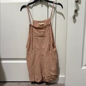 Aeropostale Light Brown Romper with Front Pocket